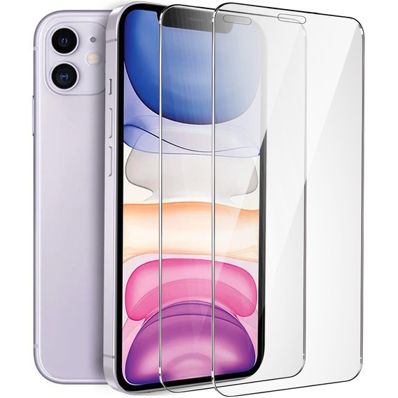 2x Μετριασμένο γυαλί για iPhone XR/11, ERBORD 9H Hard Glass στην οθόνη