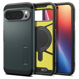 Θήκη Spigen Tough Armor MagSafe για το Google Pixel 10 Pro XL, Πράσινο της αβύσσου