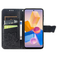 Θήκη με πτερύγιο για Infinix Hot 40i, Butterfly, μαύρη