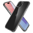 θήκη Spigen για iPhone 15, Ultra Hybrid, διαφανής + μετριασμένο γυαλί 9H