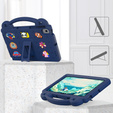 Παιδική θήκη για Samsung Tab A8 X200 / X205, Cute Patterns, με βάση, σκούρο μπλε