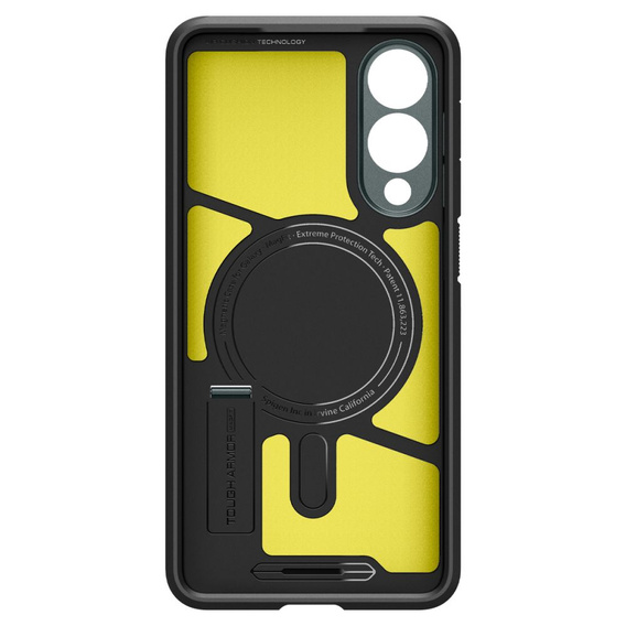 θήκη Spigen για Samsung Galaxy A36 5G, Tough Armor Mag Mag MagSafe, μαύρη + μετριασμένο γυαλί 9H