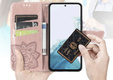 Θήκη με πτερύγιο για Samsung Galaxy A17 5G, πορτοφόλι, πεταλούδα, ροζ χρυσό