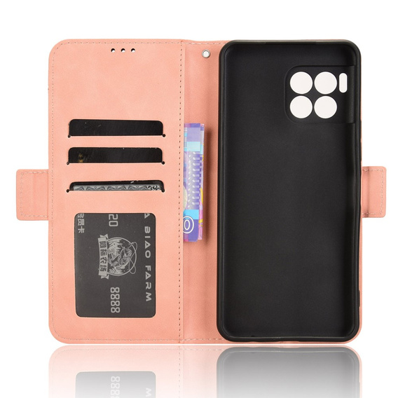 Θήκη με πτερύγιο για T Phone 2 Pro 5G, Card Slot, ροζ