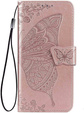Θήκη με πτερύγιο για Vivo V50 Lite 4G / 5G, Butterfly, ροζ rose gold