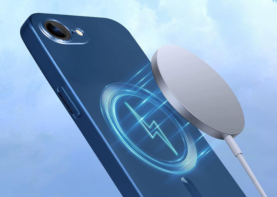 Θήκη για iPhone 16E, ColorMag, για MagSafe, σκούρο μπλε + γυαλί 9H, μετριασμένο