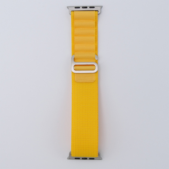 Λουράκι νάιλον για Apple Watch 1/2/3/4/5/6/7/8/SE/ULTRA 42/44/45/49mm, κίτρινη