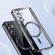 Θήκη για Samsung Galaxy A15 4G/5G, Electro MagSafe, μαύρη + Γυαλί για την οθόνη