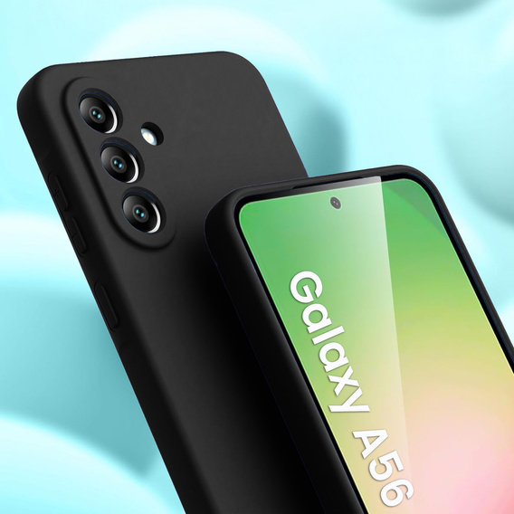 Θήκη για Samsung Galaxy A56 5G, Silicone Lite, μαύρη