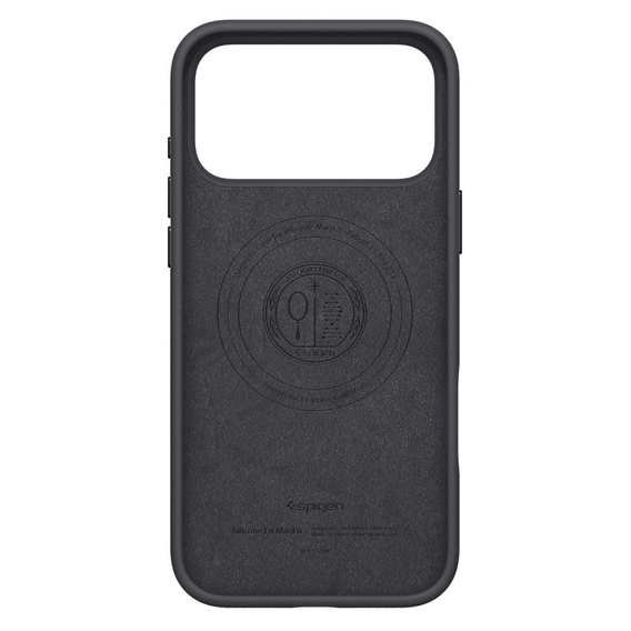 Θήκη Spigen για iPhone 17 Pro, σιλικόνη MagSafe, μαύρο