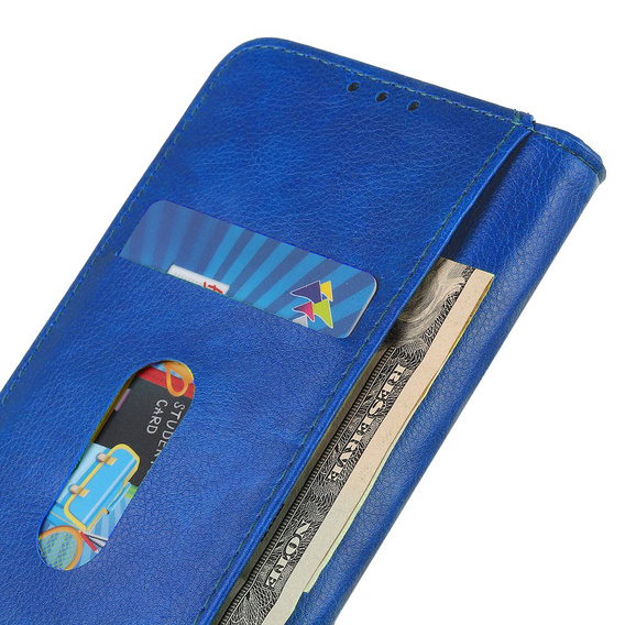 Θήκη για Xiaomi Poco X3 NFC / Poco X3 PRO, Wallet Litchi Leather, μπλε