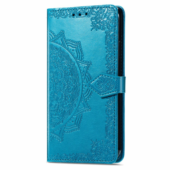 Θήκη με πτερύγιο για Motorola Moto G24 / G24 Power / G04, Mandala, μπλε