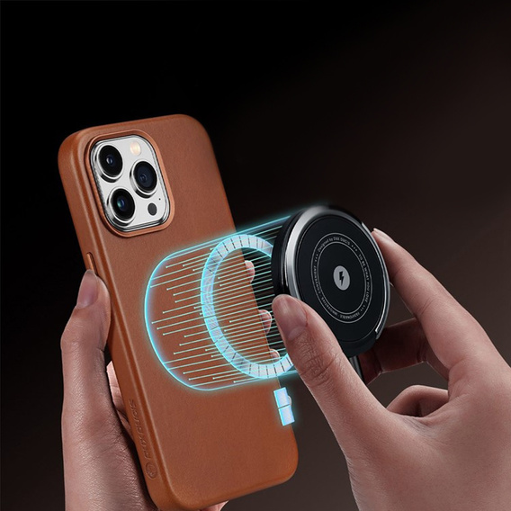 Θήκη για iPhone 14 Pro, Dux Ducis Max Naples, καφέ