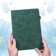 θήκη με πτερύγιο για Xiaomi Redmi Pad SE 11", flower, πράσινη