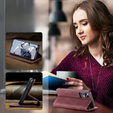 θήκη CASEME για Xiaomi 12T / 12T Pro, Leather Wallet Case, κόκκινη