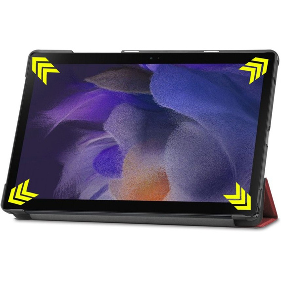 Θήκη για Samsung Galaxy Tab A8 10.5 SM-X200 SM-X205, Smartcase, μπορντό