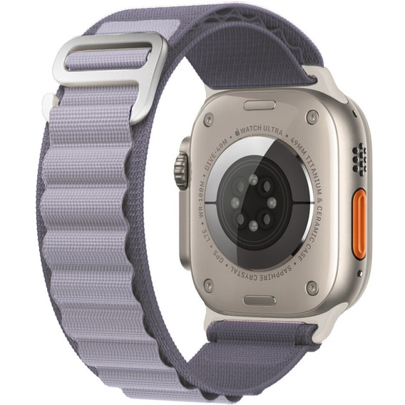 Λουράκι νάιλον για Apple Watch 1/2/3/4/5/6/7/8/SE/ULTRA 42/44/45/49mm, γκρι