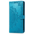 Θήκη με πτερύγιο για Xiaomi 14T, Mandala, μπλε