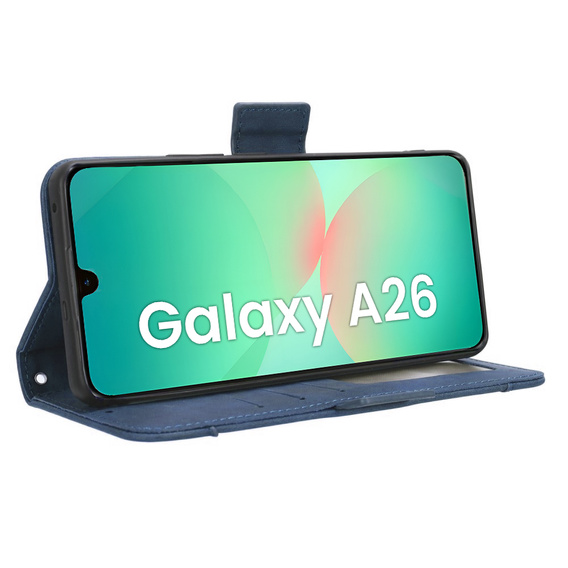 Θήκη με πτερύγιο για Samsung Galaxy A26, Card Slot, σκούρο μπλε