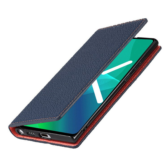 Δερμάτινη θήκη για Samsung Galaxy S20 FE, ERBORD Grain Leather, σκούρο μπλε