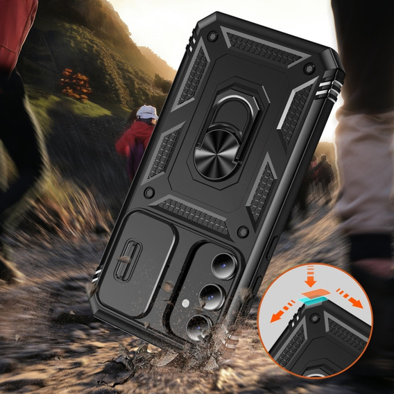 Θήκη για Samsung Galaxy S23 FE, CamShield Slide, μαύρη