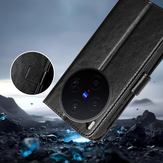 Θήκη με πτερύγιο Crazy Horse Wallet για Vivo X300