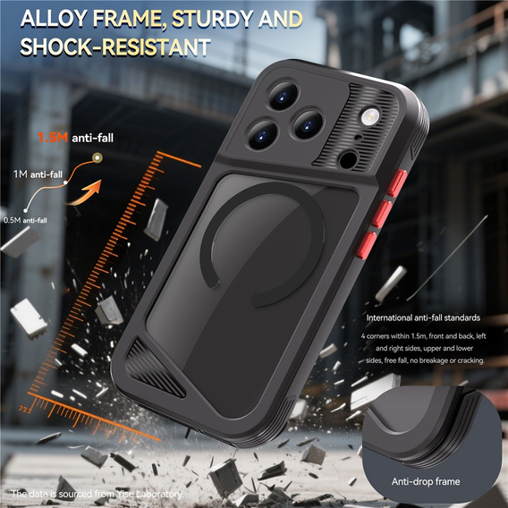 Αδιάβροχη θήκη SHELLBOX GTM IP68 με MagSafe για iPhone 17 Pro