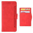 Θήκη με πτερύγιο για Xiaomi Redmi Note 13 5G, Card Slot, κόκκινη