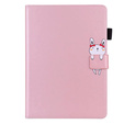 θήκη για iPad 10.2" 2021/2020/2019 (9/8/7 gen.), με πτερύγιο, animal, ροζ
