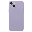 Θήκη για iPhone 15, Silicone Lite, μωβ