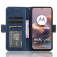 Θήκη με πτερύγιο για Motorola Moto G86 5G, Card Slot, σκούρο μπλε