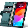 ERBORD Glossy Litchi - θήκη πορτοφολιού με πτερύγιο για iPhone 17 Pro Max
