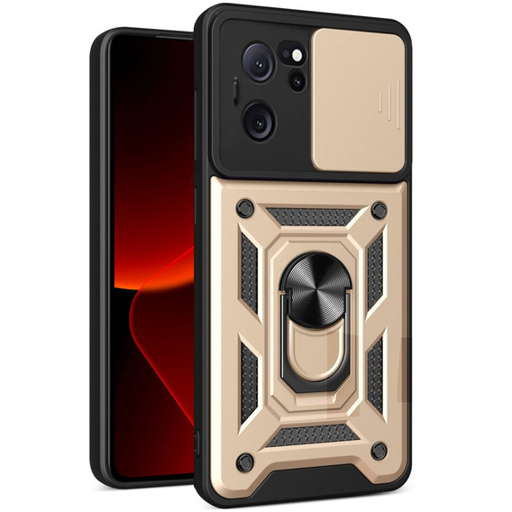 Θήκη για Xiaomi 13T / 13T Pro, CamShield Slide, χρυσή