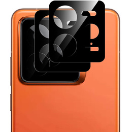 2x Μετριασμένο γυαλί για κάμερα για το Realme GT 7 Pro, μαύρη