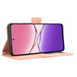 Θήκη με πτερύγιο για Oppo A5 Pro 5G, Card Slot, ροζ