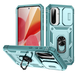 Θήκη για Samsung Galaxy A36 5G, KickStand Camera Lens, πράσινη