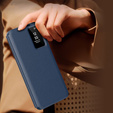 Αναδιπλούμενη θήκη για Samsung Galaxy S24 FE, Smart View Wallet, σκούρο μπλε