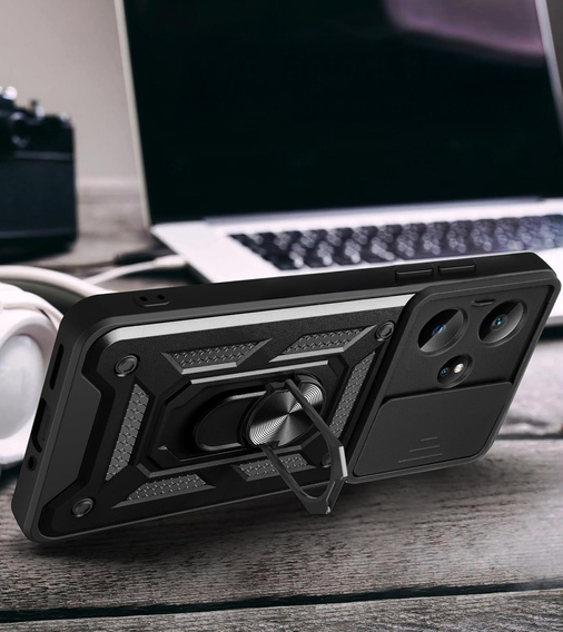 Θήκη για Realme GT 7 / 7T, CamShield Slide, μαύρη