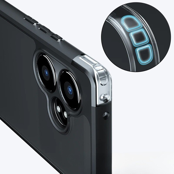 Θήκη για Realme GT 6 / 6T, Fusion Hybrid, μαύρη
