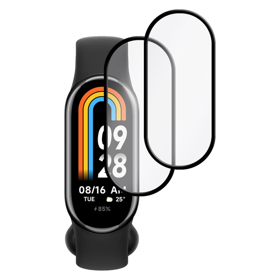 2x υβριδικό γυαλί ERBORD για Xiaomi Smart Band 10 / 9 / 8