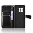 Θήκη με πτερύγιο για OnePlus 13R, Crazy Horse Wallet, μαύρη