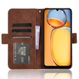 Θήκη με πτερύγιο για Xiaomi Redmi 13C / Poco C65, Card Slot, καφέ