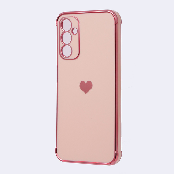 Θήκη για Samsung Galaxy A14 4G/5G, Electro heart, ροζ rose gold