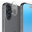 Μετριασμένο γυαλί για κάμερα για το iPhone 16 / 16 Plus, διαφανής