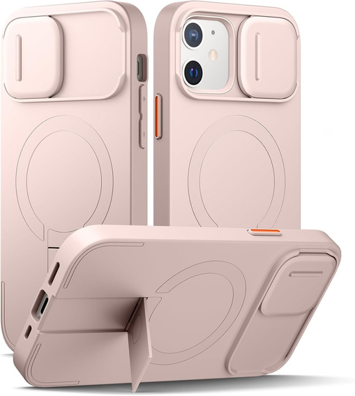Θήκη για iPhone 12 / 12 Pro, Suritch Shockproof, για MagSafe, ροζ