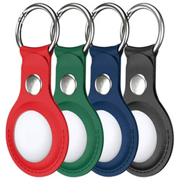 Θήκη 4x για Apple AirTag, PU Leather Grain, 4 χρώματα