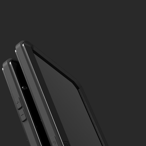 Love Mei Θήκη για iPhone 13 mini, armored with glass, μαύρη