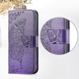 Θήκη με πτερύγιο για Xiaomi Redmi 15C 4G/LTE, Butterfly, μωβ