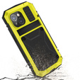Θήκη για iPhone 15, R-JUST, θωρακισμένη, κίτρινη / μαύρη