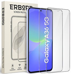 2x Μετριασμένο γυαλί ERBORD 9H Hard Glass στην οθόνη για Samsung Galaxy A36 5G